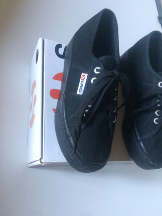 Superga Superga Ayakkabı Linea up and Down Double Black 