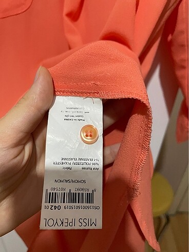 42 Beden turuncu Renk Kadın gömlek