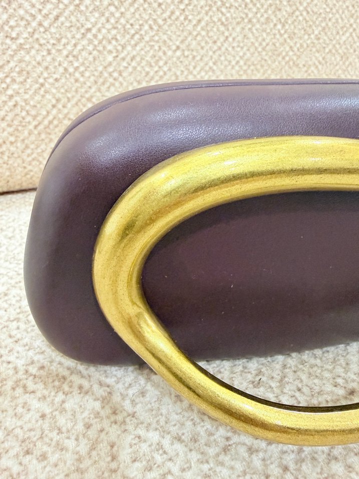 Kahverengi gold Tokalı Kadın Portföy Çanta - Görsel 5