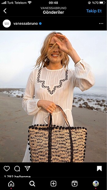 Vanessa Bruno Vanessa bruno plaj çanta