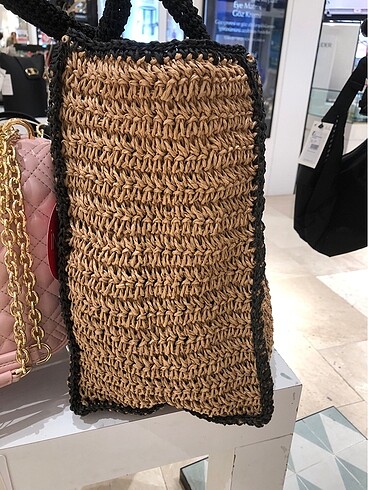 Beden camel Renk Nautica croş çanta hasır