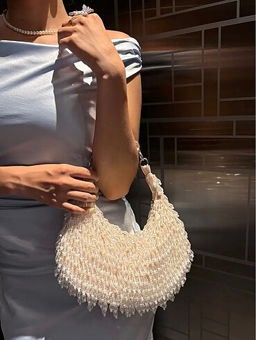 Miumiu İpekyol taşlı boncuklu çanta #miumiu