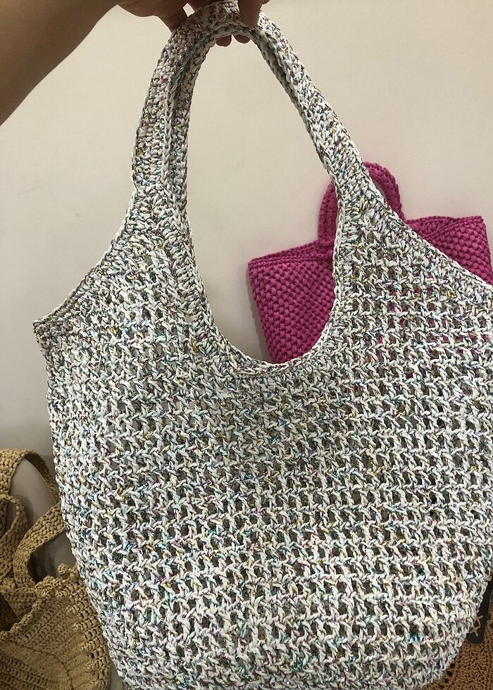 Prada model kağıt ip hasır çanta #prada #miumiu #celine - Görsel 2