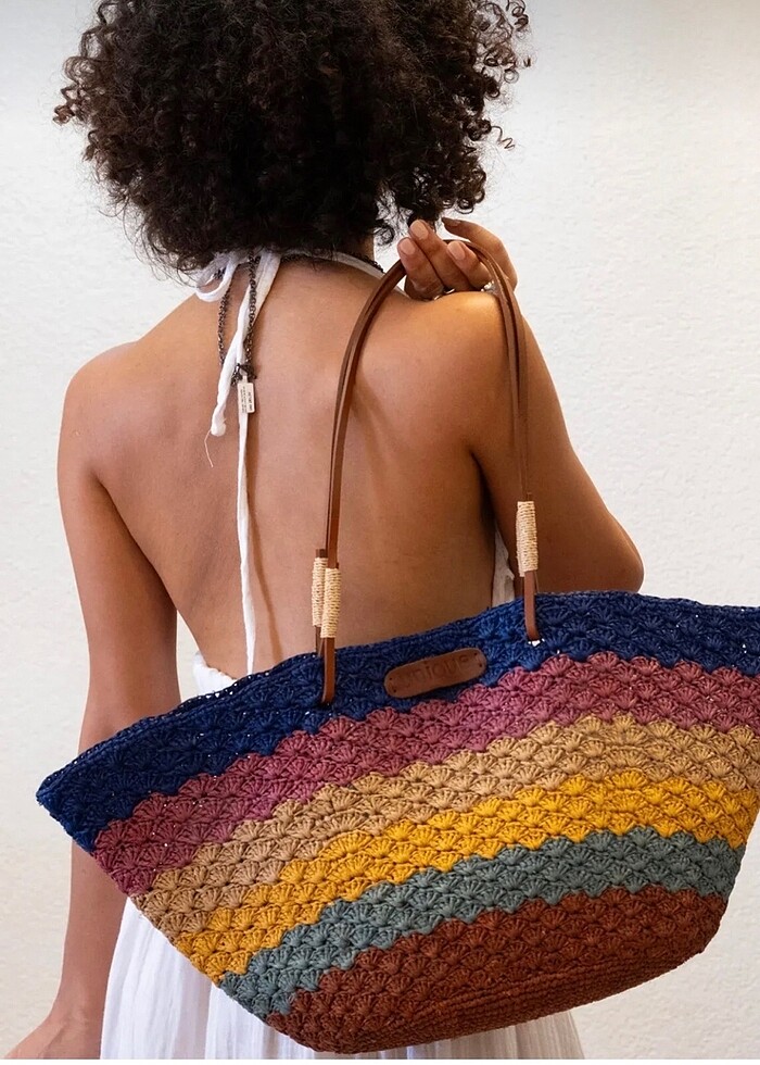 Hermes hasır renkli çanta #hermes #celine #coach #miumiu#loewe - Görsel 3