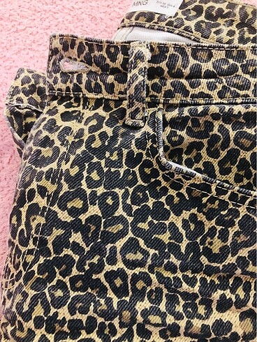 Mango leopar düz kesim jean #leopar - Görsel 10