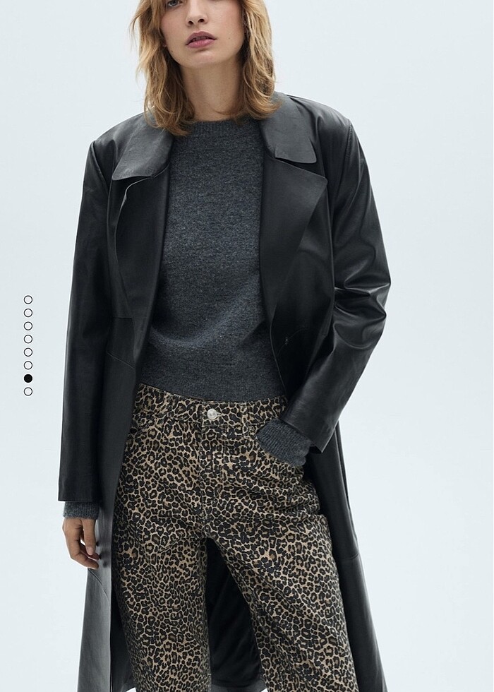 Mango leopar düz kesim jean #leopar - Görsel 4