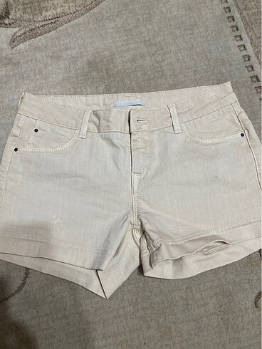 Mavi Jeans Krem renk kot şort