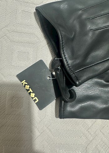 Klasik Siyah Deri Kadın Biker Eldiveni - Görsel 2