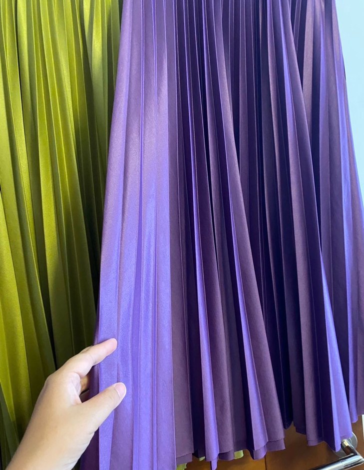 Pilili Uzun Kadın Etek - Görsel 3