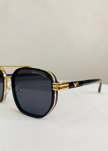 Emporio Armani Erkek Klasik Siyah Parlak Gözlük - Görsel 2