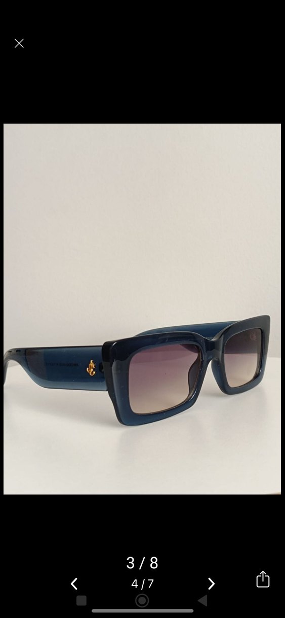 Jimmy Choo Kadın Lacivert Parlak Gözlük - Görsel 2