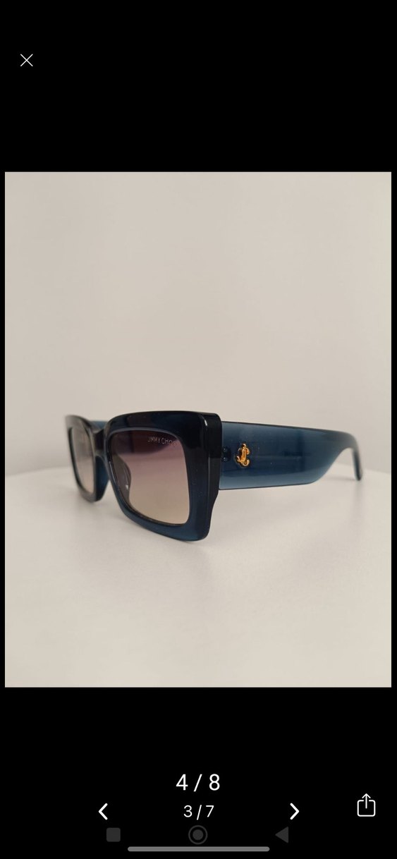 Jimmy Choo Kadın Lacivert Parlak Gözlük - Görsel 3