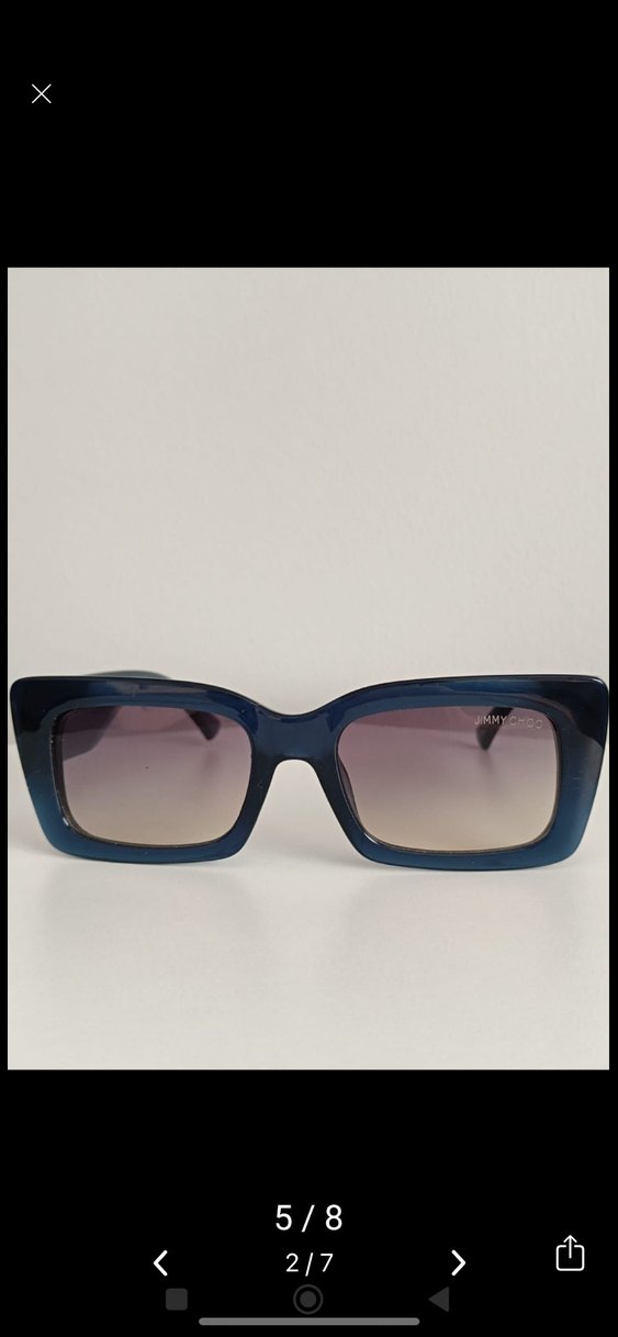 Jimmy Choo Kadın Lacivert Parlak Gözlük - Görsel 4