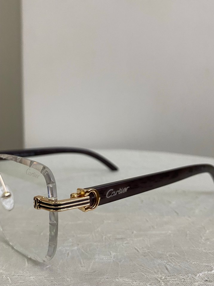 Cartier Şeffaf Mavi Işık Koruyucu Gözlük - Görsel 3