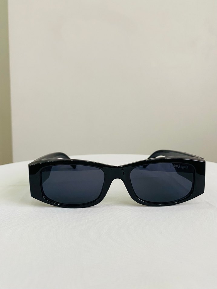 Palm Angels Siyah Zincir Detaylı Gözlük - Görsel 4