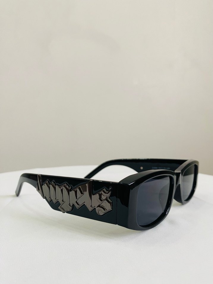 Palm Angels Siyah Zincir Detaylı Gözlük - Görsel 3