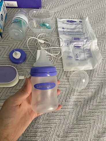  Beden Lansinoh elektrikli göğüs pompası,el pompası,avent emzik, avent 