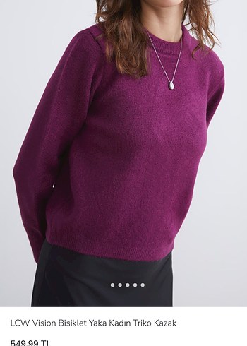Kadın Mor Kazak - Görsel 3