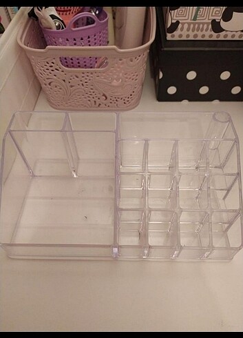 makyaj organizeri ve 4 lü stabilo kalem 