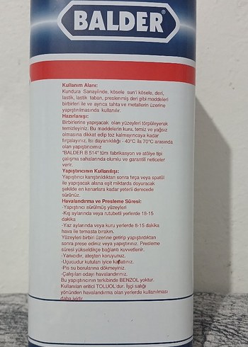 Balder B 514 İnce Kontakt Yapıştırıcı - Görsel 2