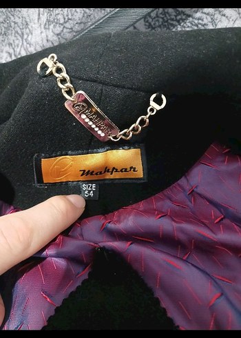 Mahpar Siyah Kadın Kabanı Orjinal 54 XXL - Görsel 7