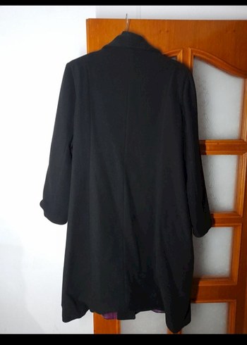 Mahpar Siyah Kadın Kabanı Orjinal 54 XXL - Görsel 5