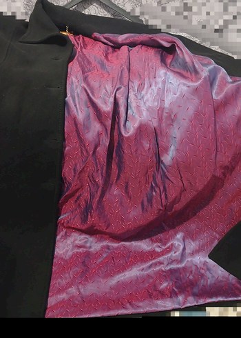 Mahpar Siyah Kadın Kabanı Orjinal 54 XXL - Görsel 6