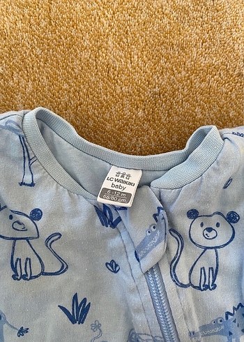 Mavi Erkek Bebek Fermuarlı Tulum - Görsel 3