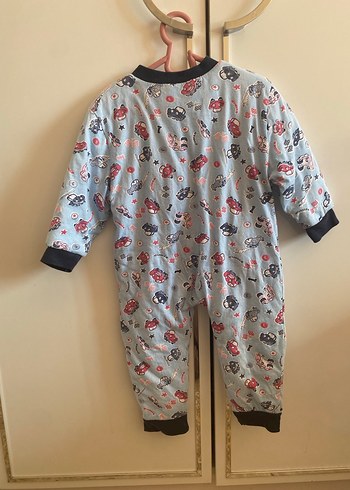 Uzun Kollu Gri Bebek Tulum - Görsel 2