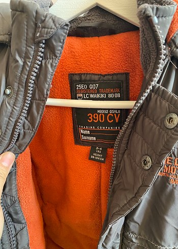 Erkek Çocuk Kemerli Gri Mont - Görsel 2