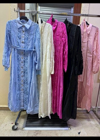 İthal ipek dantel siyah elbise - Görsel 3