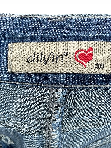 38 Beden lacivert Renk Dilvin Jean / Kot %70 İndirimli.