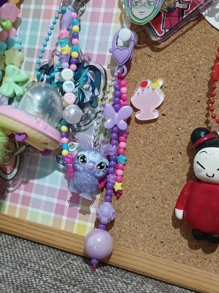 Mor Boncuklu Magic Mixies Anahtarlık - Görsel 2