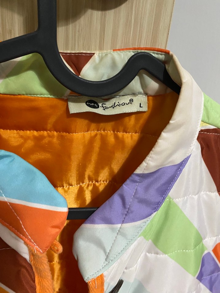 Düğmeli Çok Renkli Kadın Ceket - Görsel 3