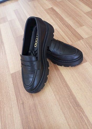 38 Beden siyah Renk Artgoo Siyah Platform Topuklu Kadın Loafer