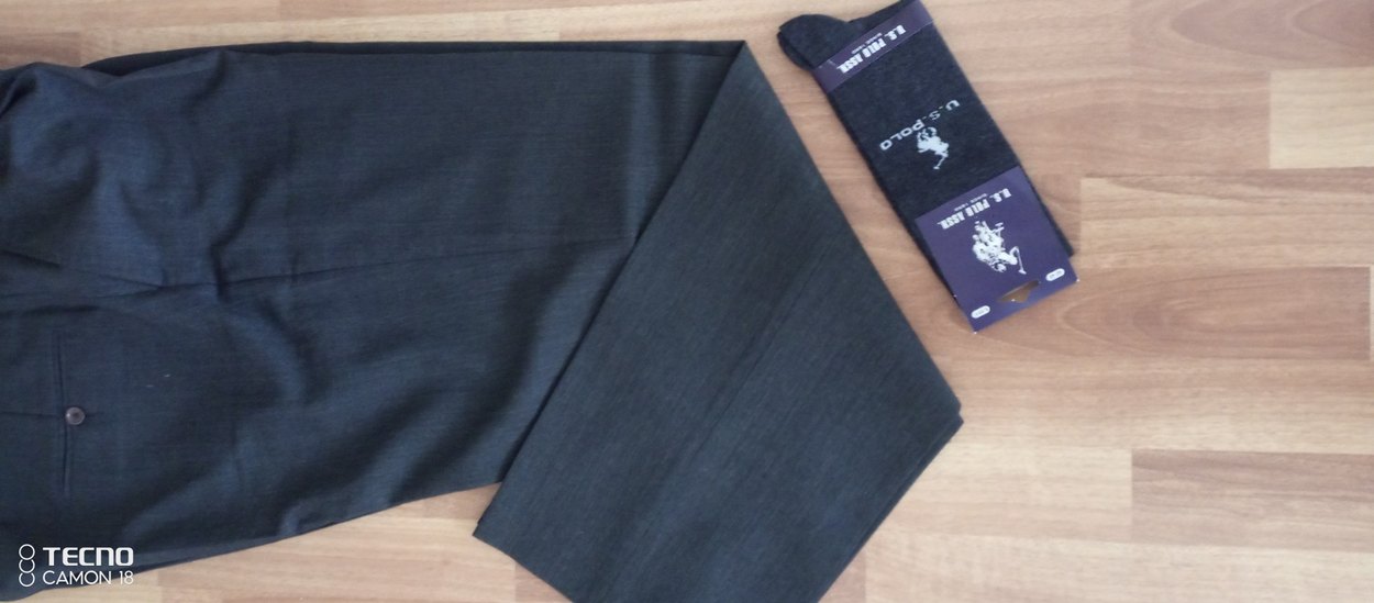 Gri Erkek Regular Fit Ofis Pantolonu - Görsel 2