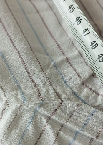 Erkek Beyaz Keten Uzun Kollu Gömlek - Görsel 4