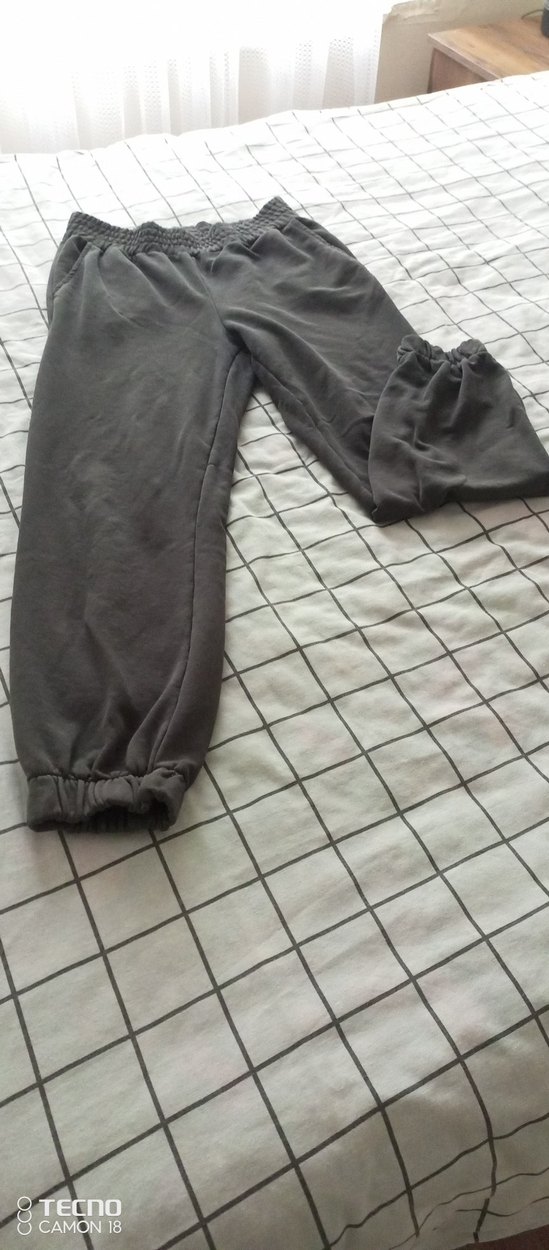 Gri Kadın Rahat Kesim Eşofman Altı - Görsel 2