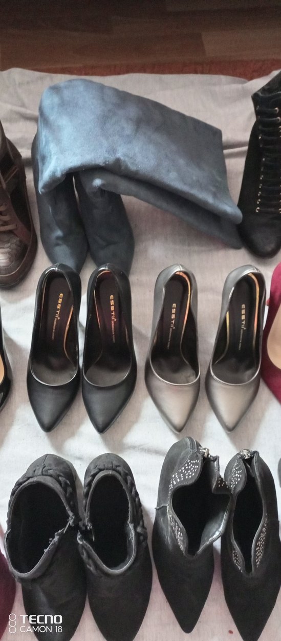 Bordo Deri Stiletto Topuklu Kadın Ayakkabı - Görsel 3