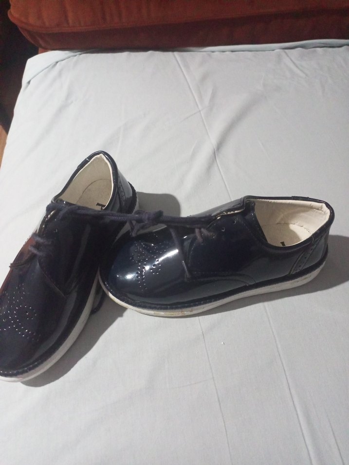 Lacivert Erkek Çocuk Bağcıklı Klasik Ayakkabı - Görsel 3