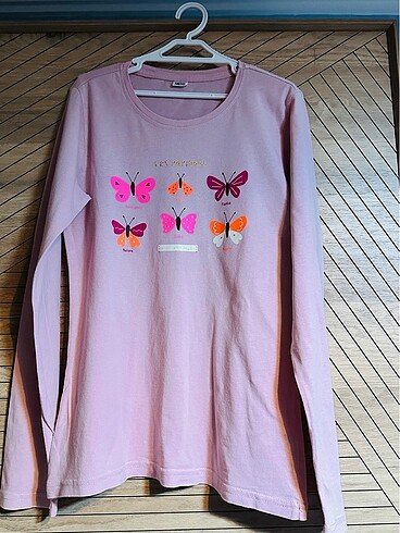 LC Waikiki 10-11 yaş pembe uzun kollu tişört