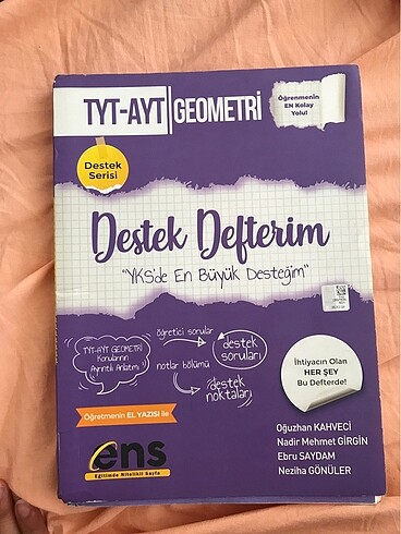 Ens yayın geometri konu defteri