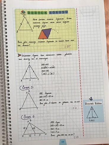 Beden Ens yayın geometri konu defteri
