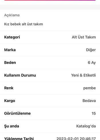 9 Ay Beden pembe Renk Nakışlı Örgü Detaylı Pembe Bebek Kız Takımı Necixs