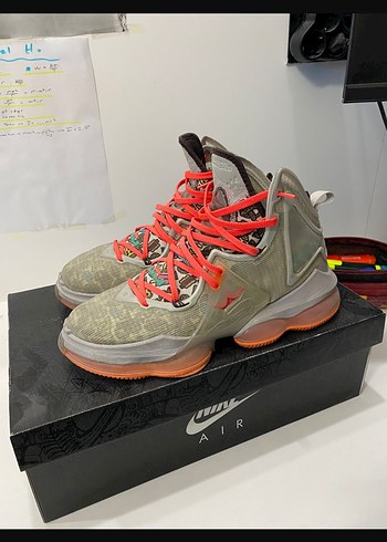 Gri Baskılı Bağcıklı Basketbol Ayakkabısı - Görsel 3