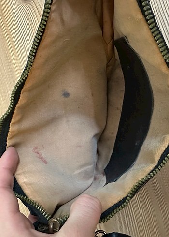 Siyah Deri Fermuarlı Kadın Çantası - Görsel 3