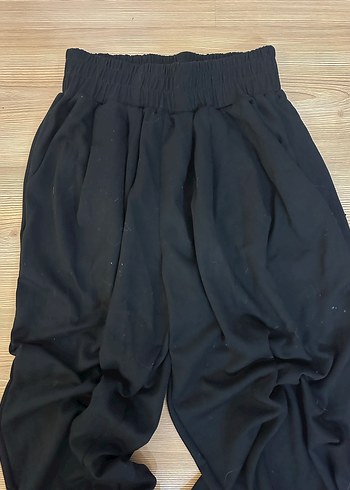 Siyah Kadın  Salaş Pantolon - Görsel 2