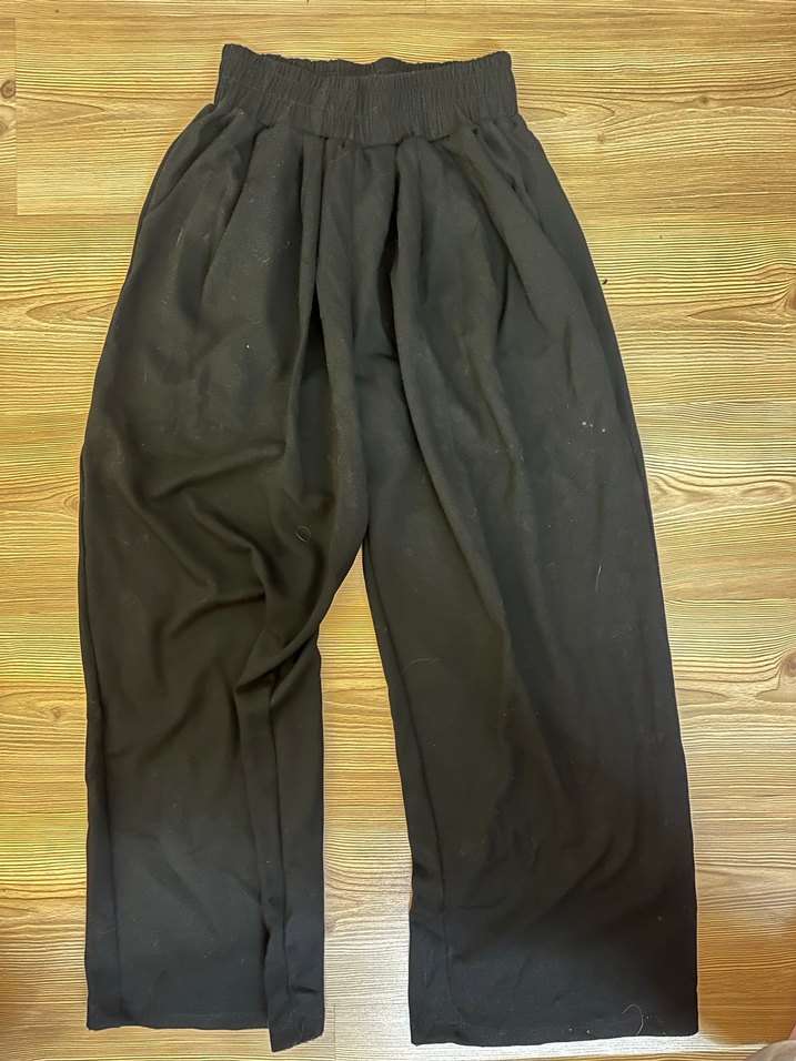 Siyah Kadın  Salaş Pantolon - Görsel 3