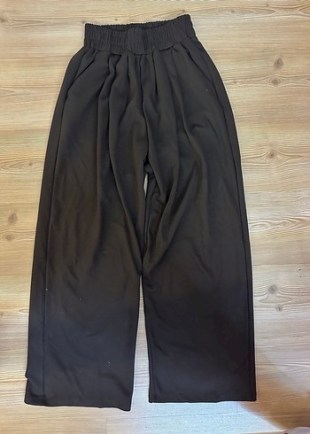 Dökümlü kahverengi Kadın Pantolon - Görsel 3