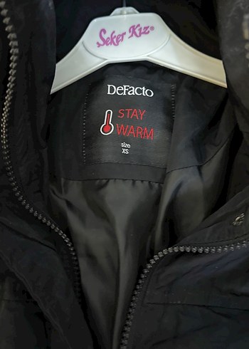 Kemerli Siyah Kadın Kışlık Mont - Görsel 5